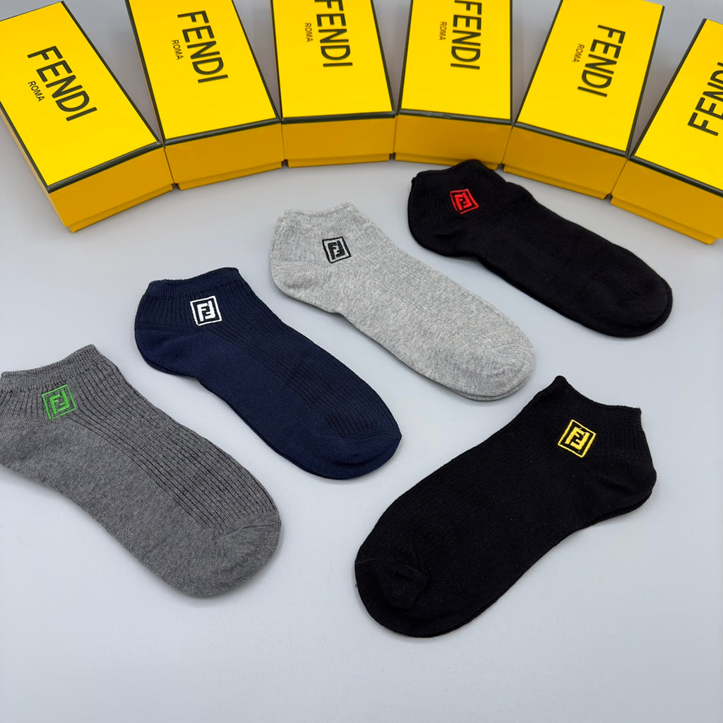Fendi small colored ff ankle socks - view 9