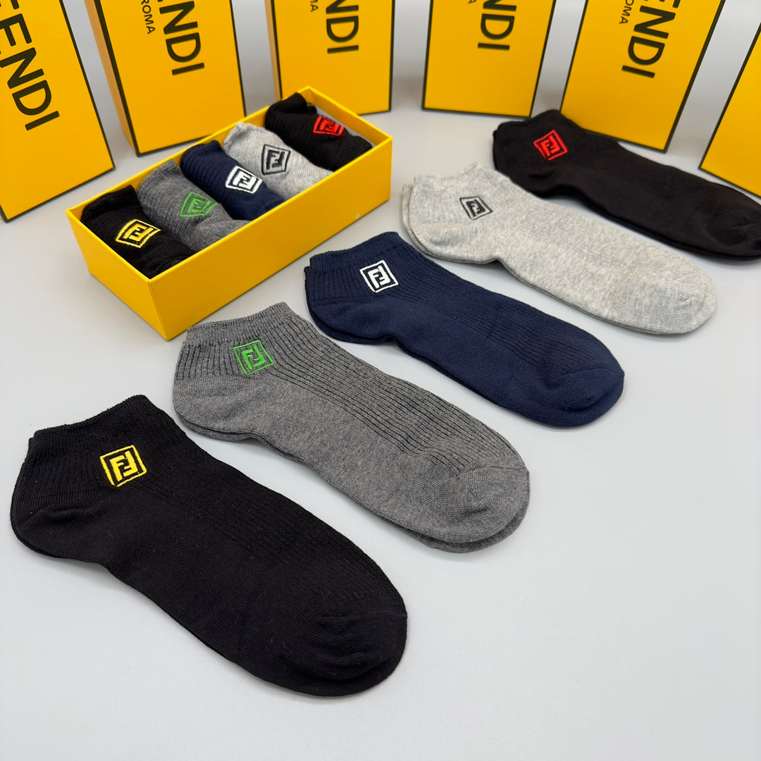 Fendi small colored ff ankle socks - view 6