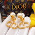 Dior Open Heart Pearl-Look Earrings - product image 1