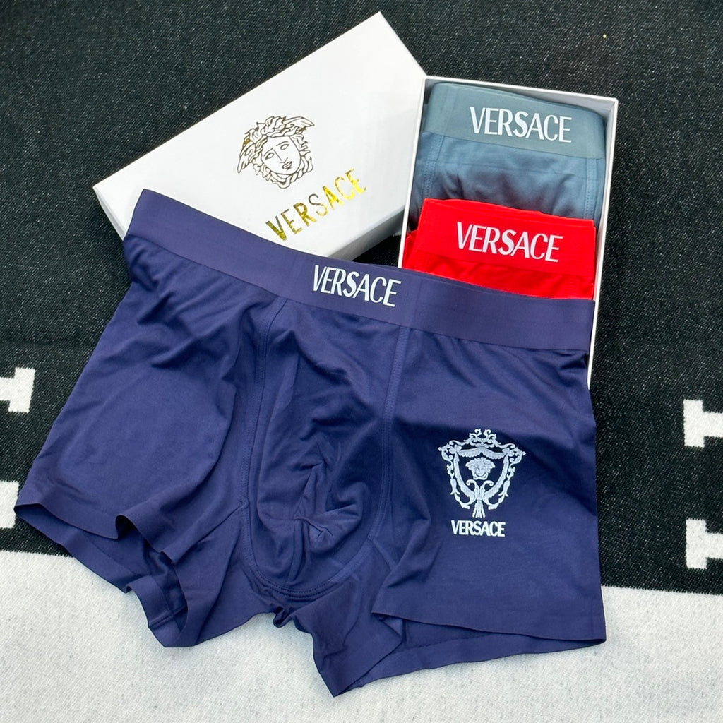 Versace white medusa wordmark boxer briefs - view 7