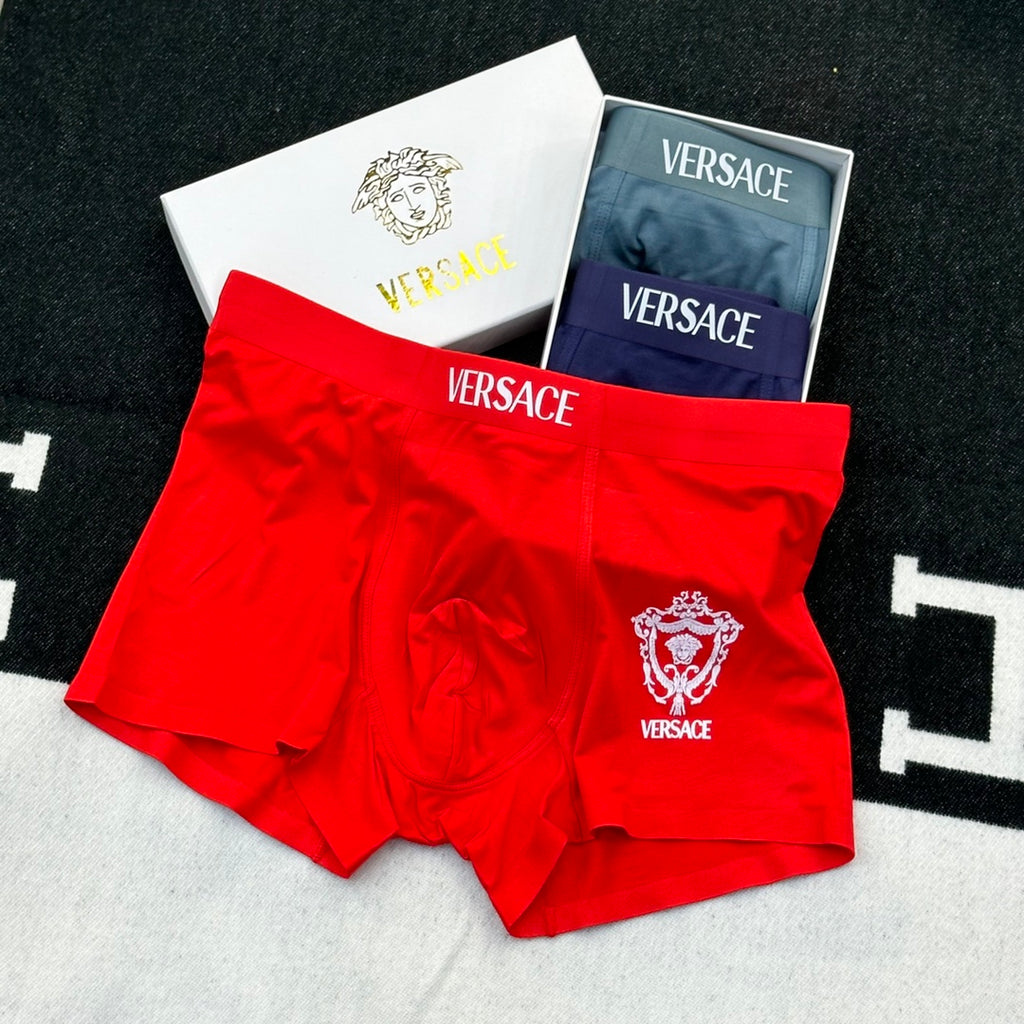 Versace white medusa wordmark boxer briefs - view 6