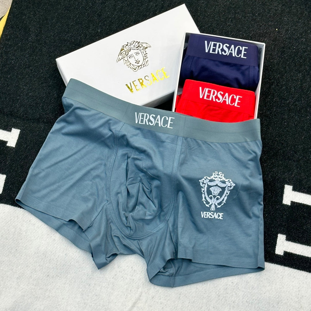 Versace white medusa wordmark boxer briefs - view 8