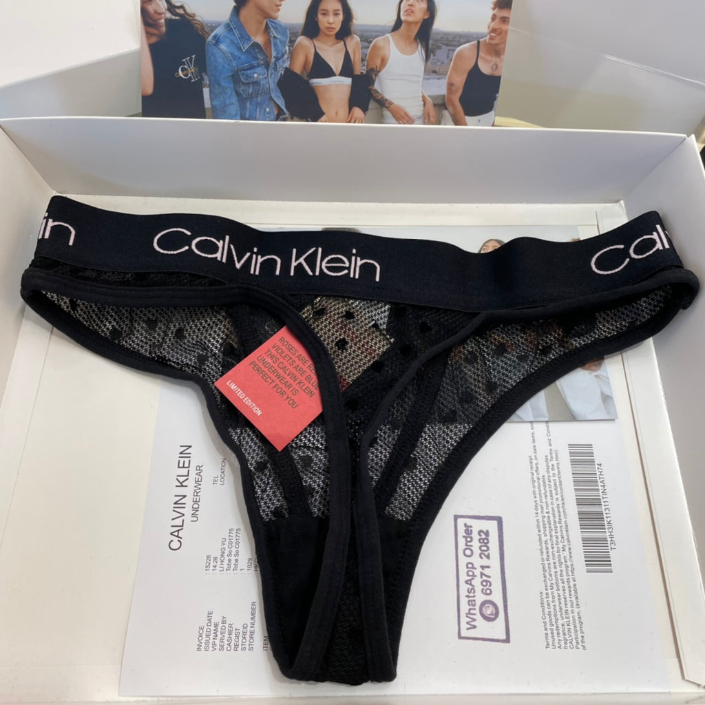 Calvin Klein Heart Pattern Triangle Bra with Logo Detail - image 17