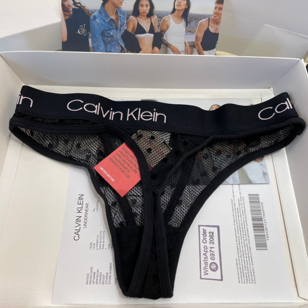 Calvin Klein Heart Pattern Triangle Bra with Logo Detail - image 17