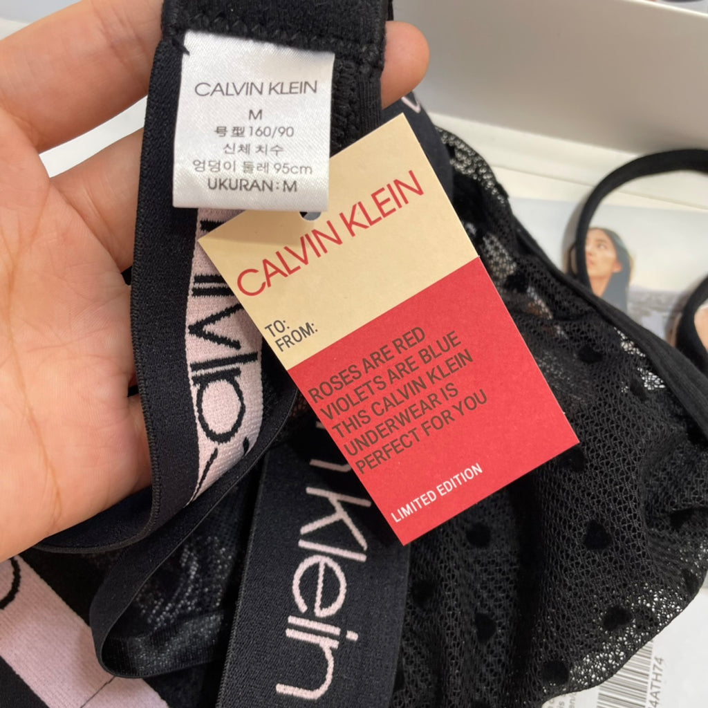 Calvin Klein Heart Pattern Triangle Bra with Logo Detail - image 16