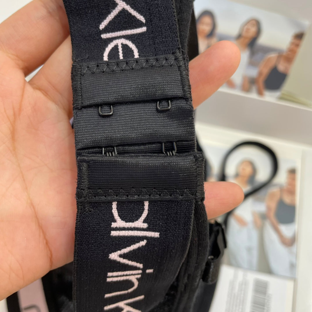 Calvin Klein Heart Pattern Triangle Bra with Logo Detail - image 15