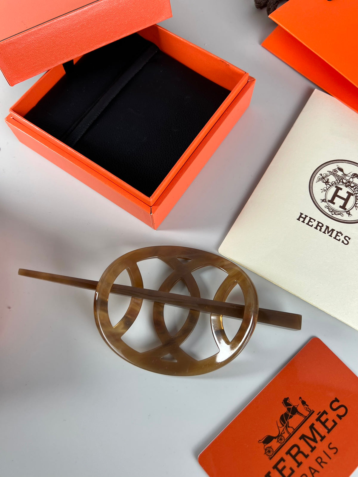 Hermès Gold-Tone H Disc Black-Cord Bracelet - album image 6