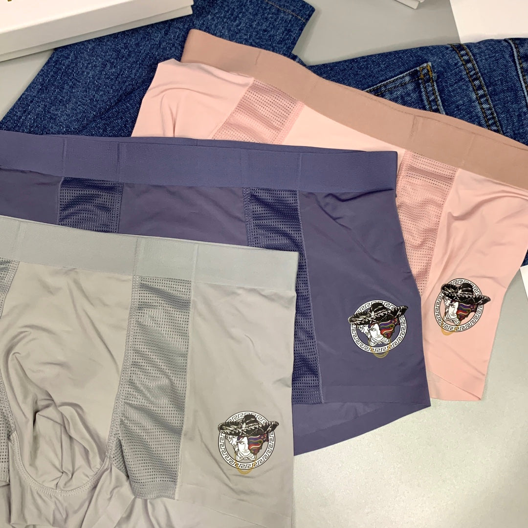 Versace small metallic medusa boxer briefs - view 2