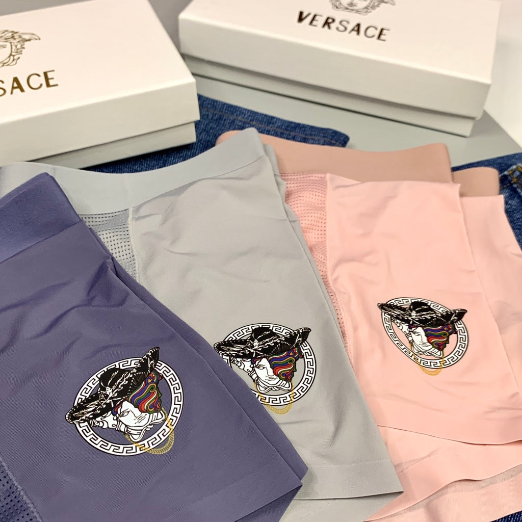 Versace small metallic medusa boxer briefs - view 7