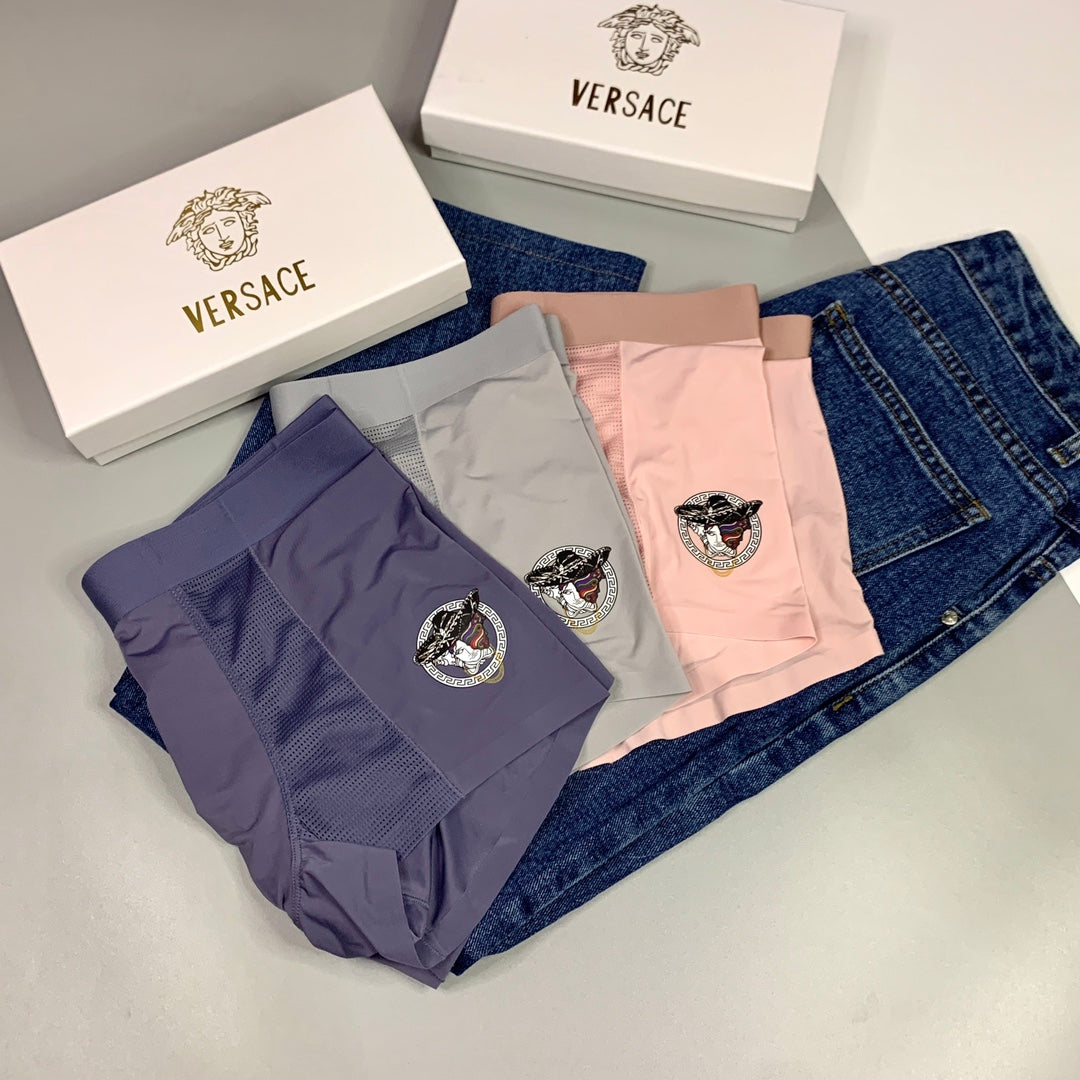 Versace small metallic medusa boxer briefs - view 6