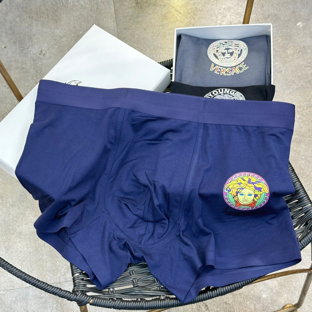 Versace white circle medusa boxer briefs - view 7