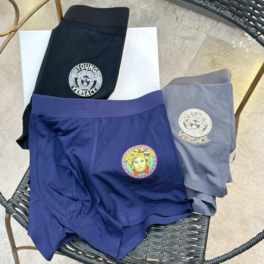 Versace white circle medusa boxer briefs - view 5