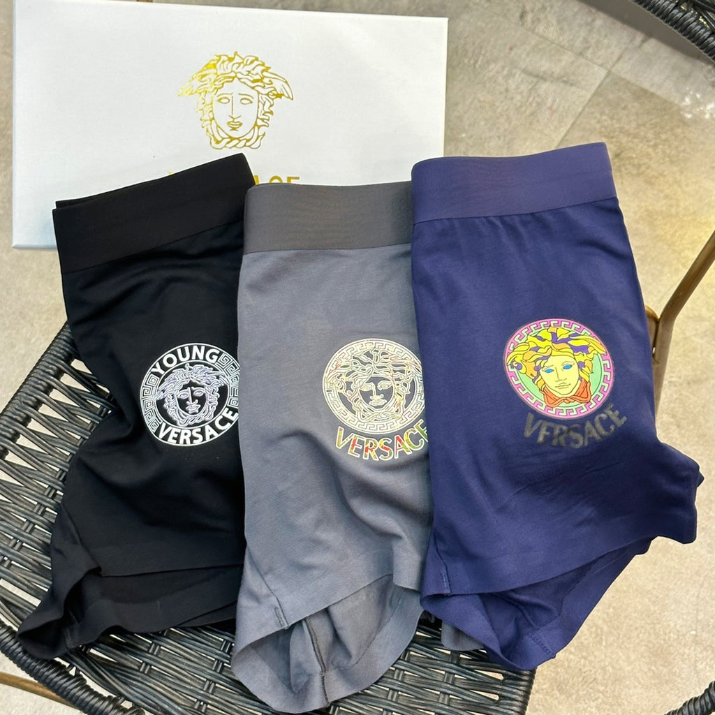 Versace white circle medusa boxer briefs - view 4