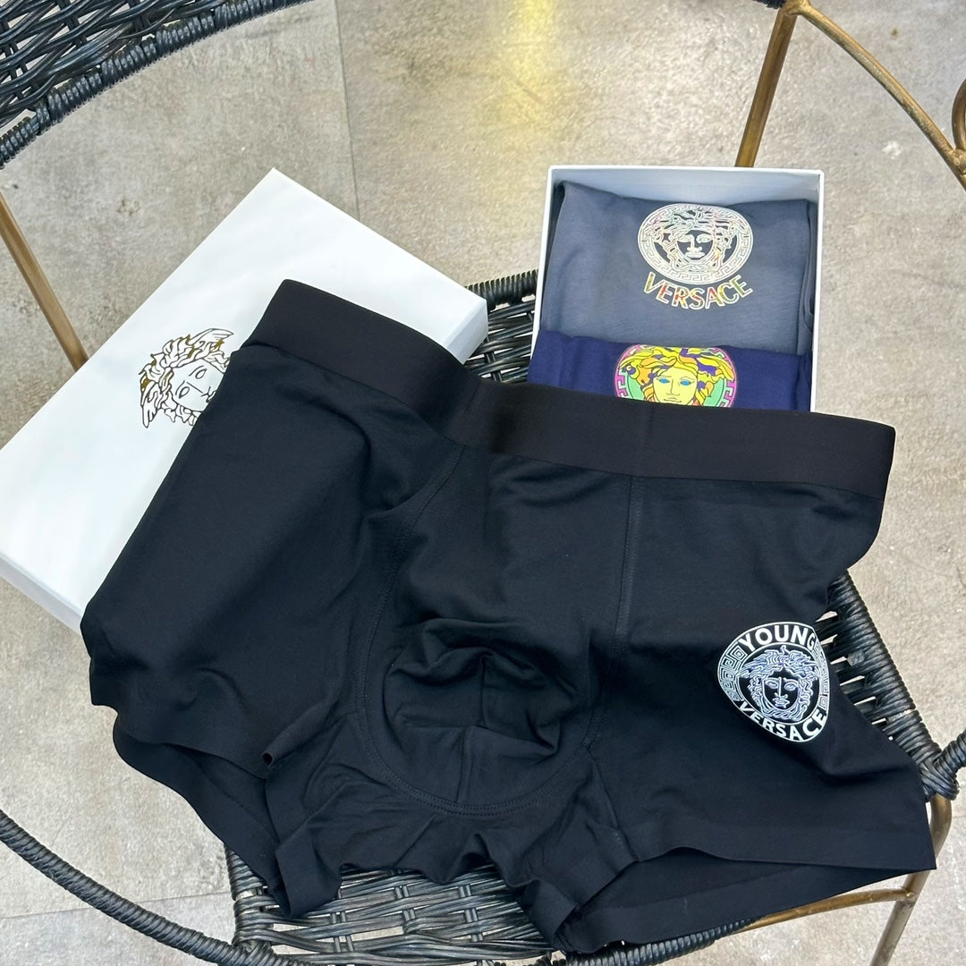 Versace white circle medusa boxer briefs - view 6