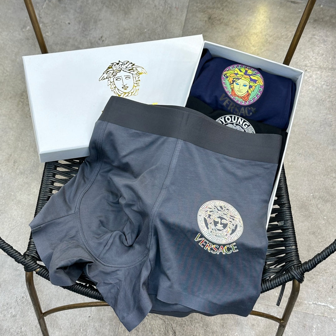Versace white circle medusa boxer briefs - view 9