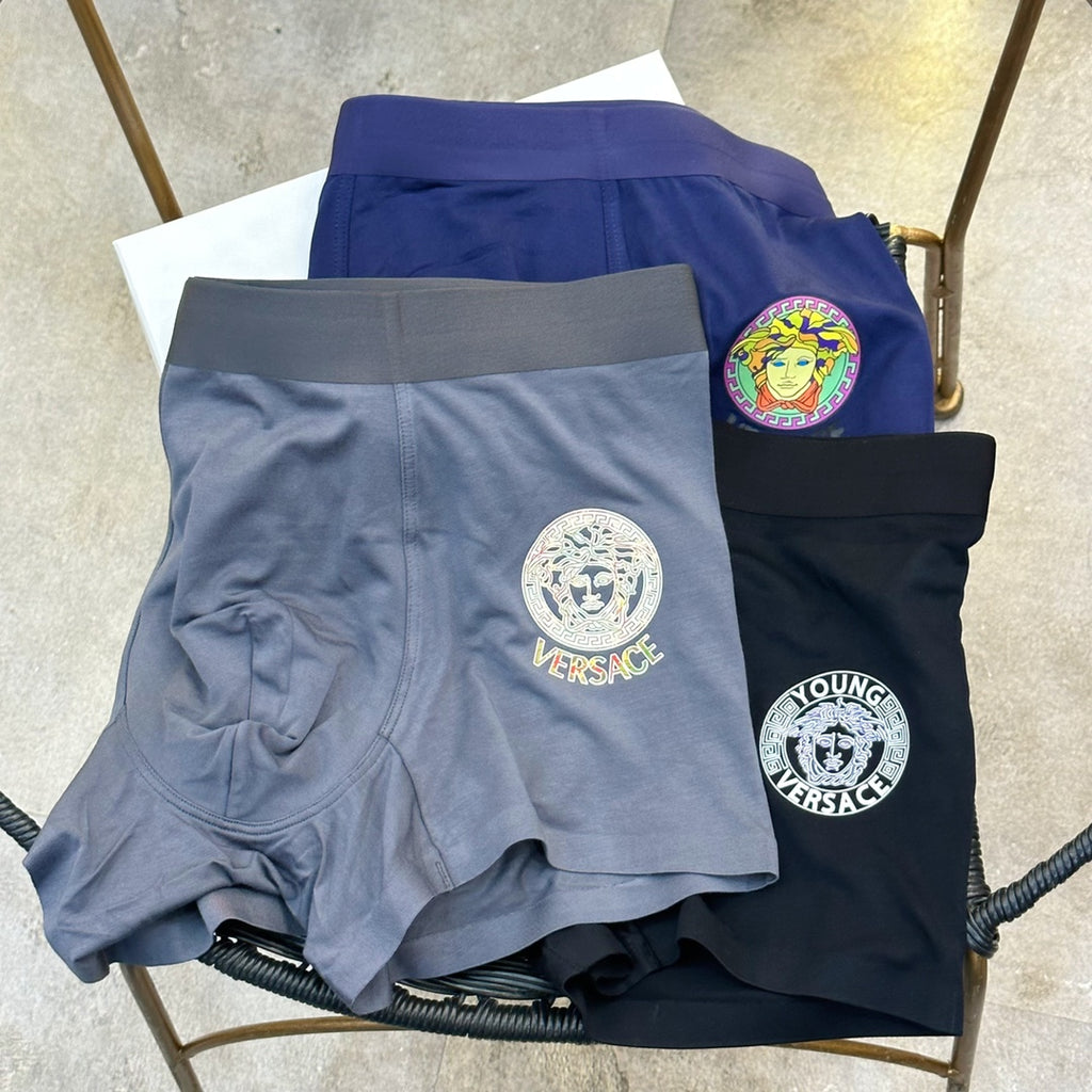 Versace white circle medusa boxer briefs - view 2