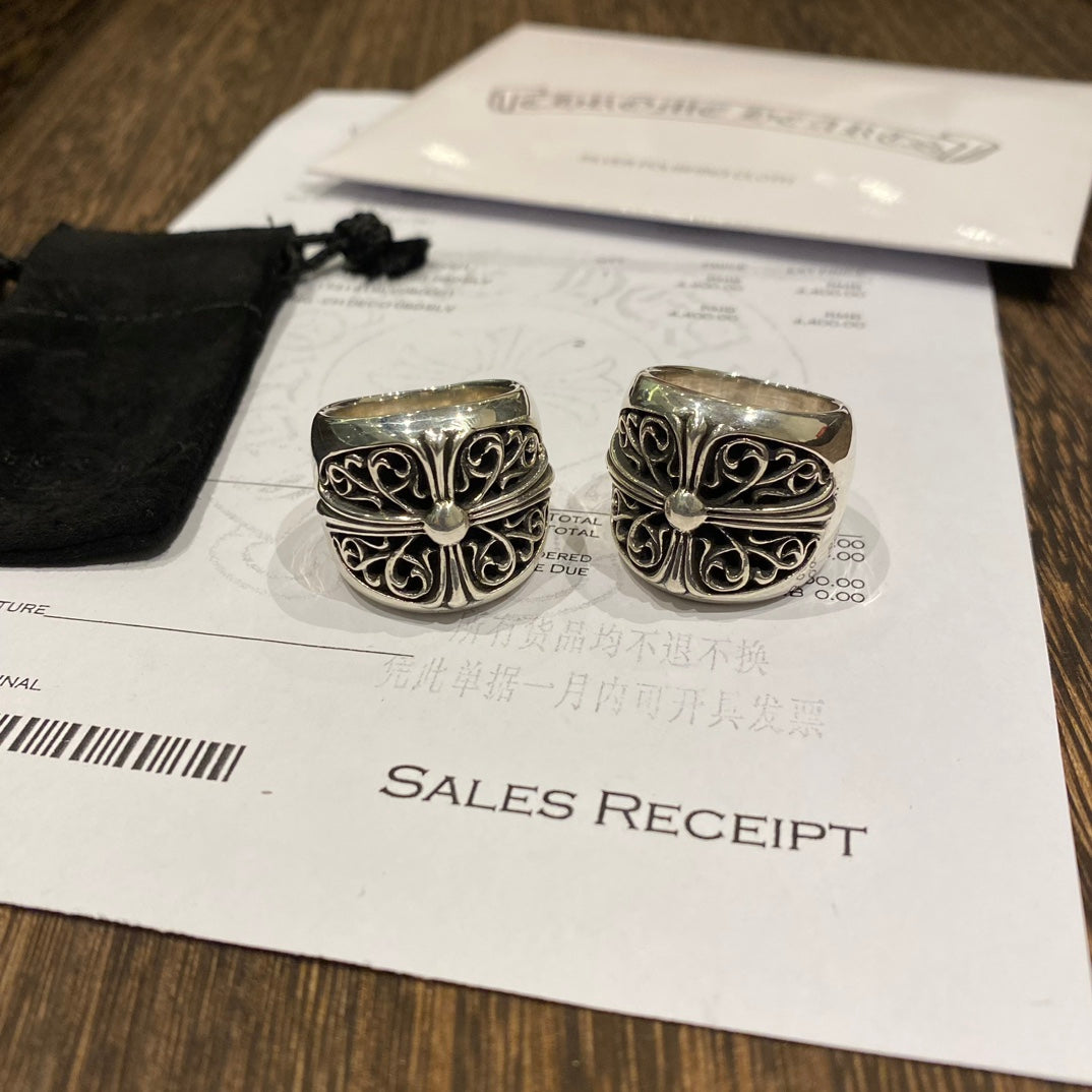 Chrome Hearts Oval Vine Relief Ring - album image 1