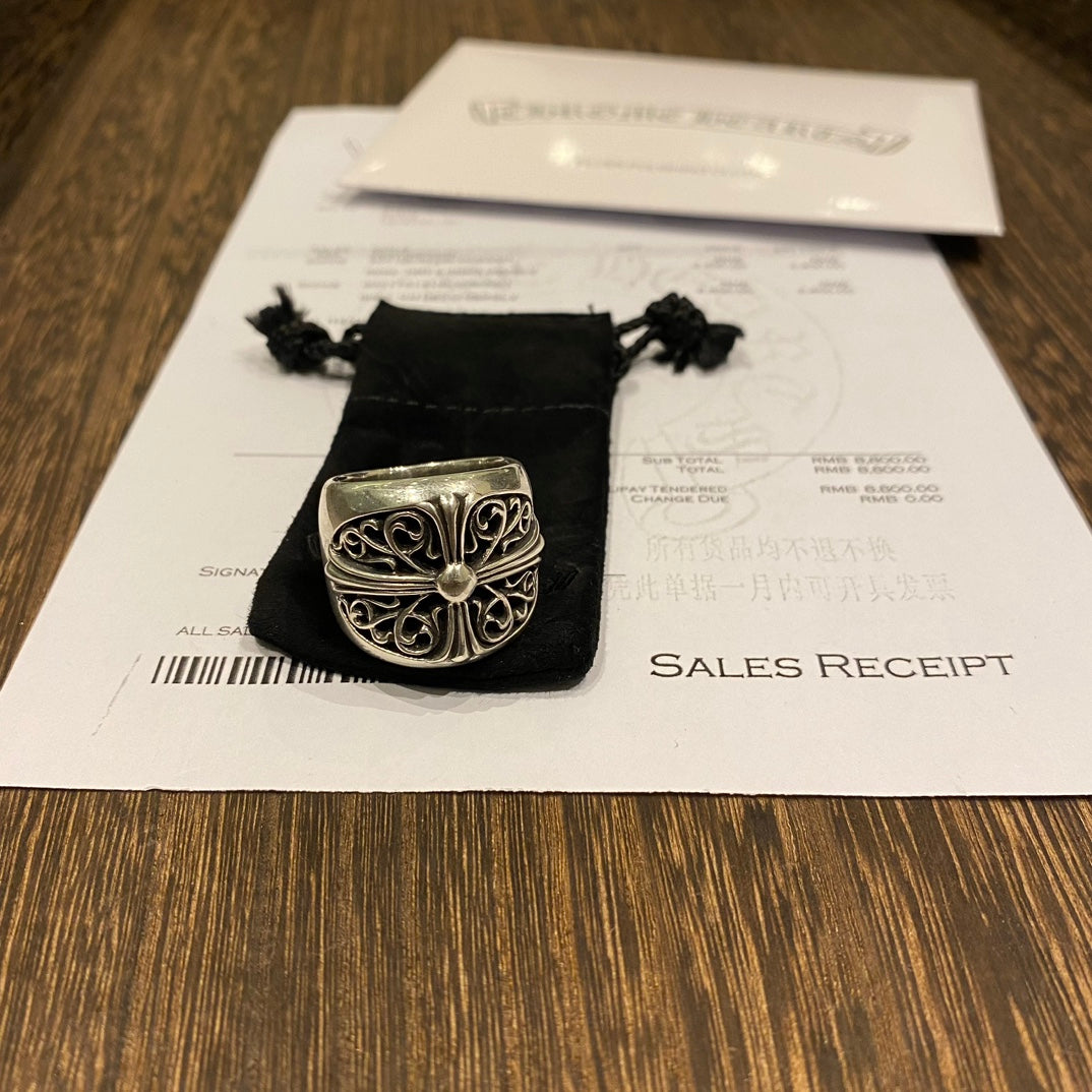 Chrome Hearts Oval Vine Relief Ring - album image 4
