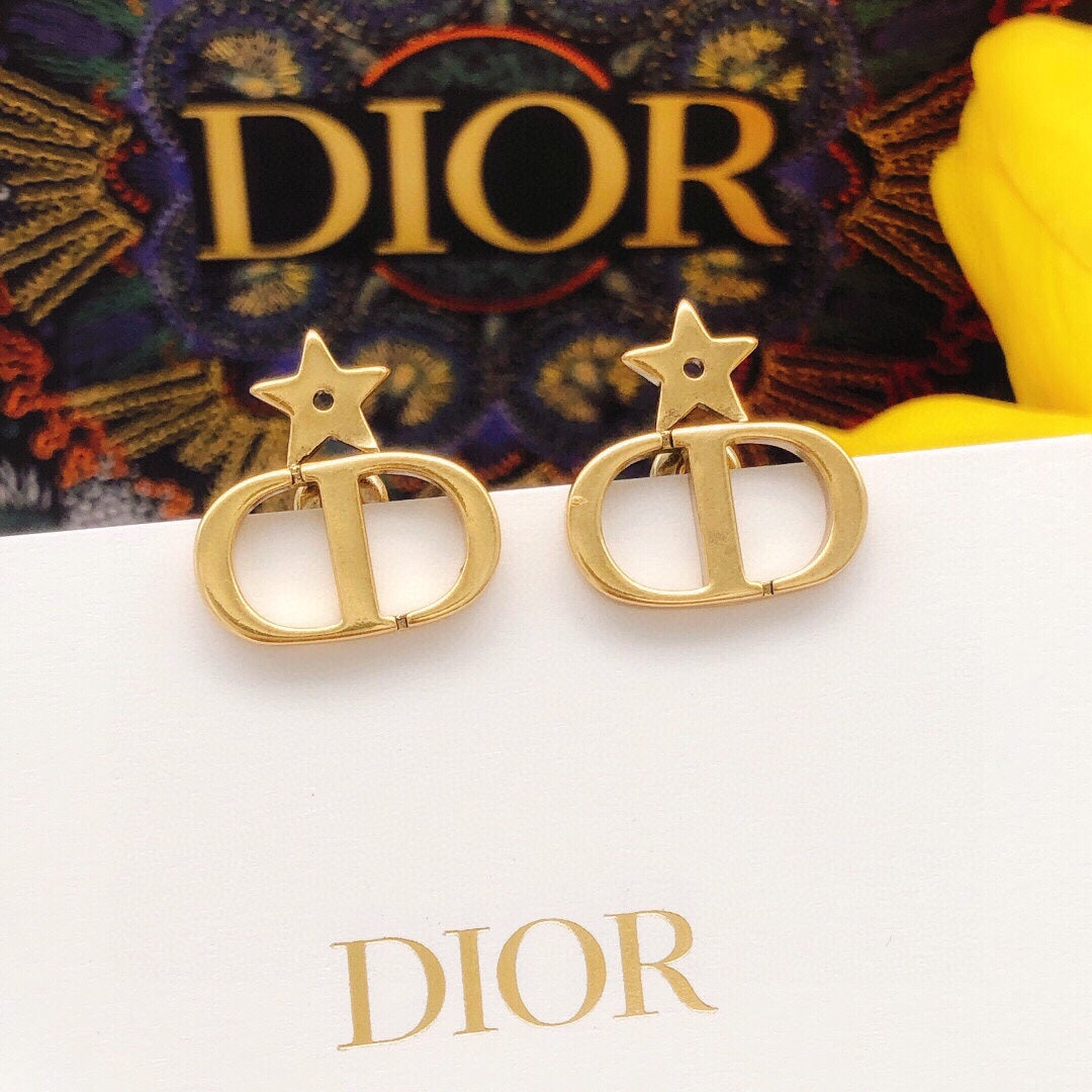 Dior Star-Top Open CD Earrings - product image 1