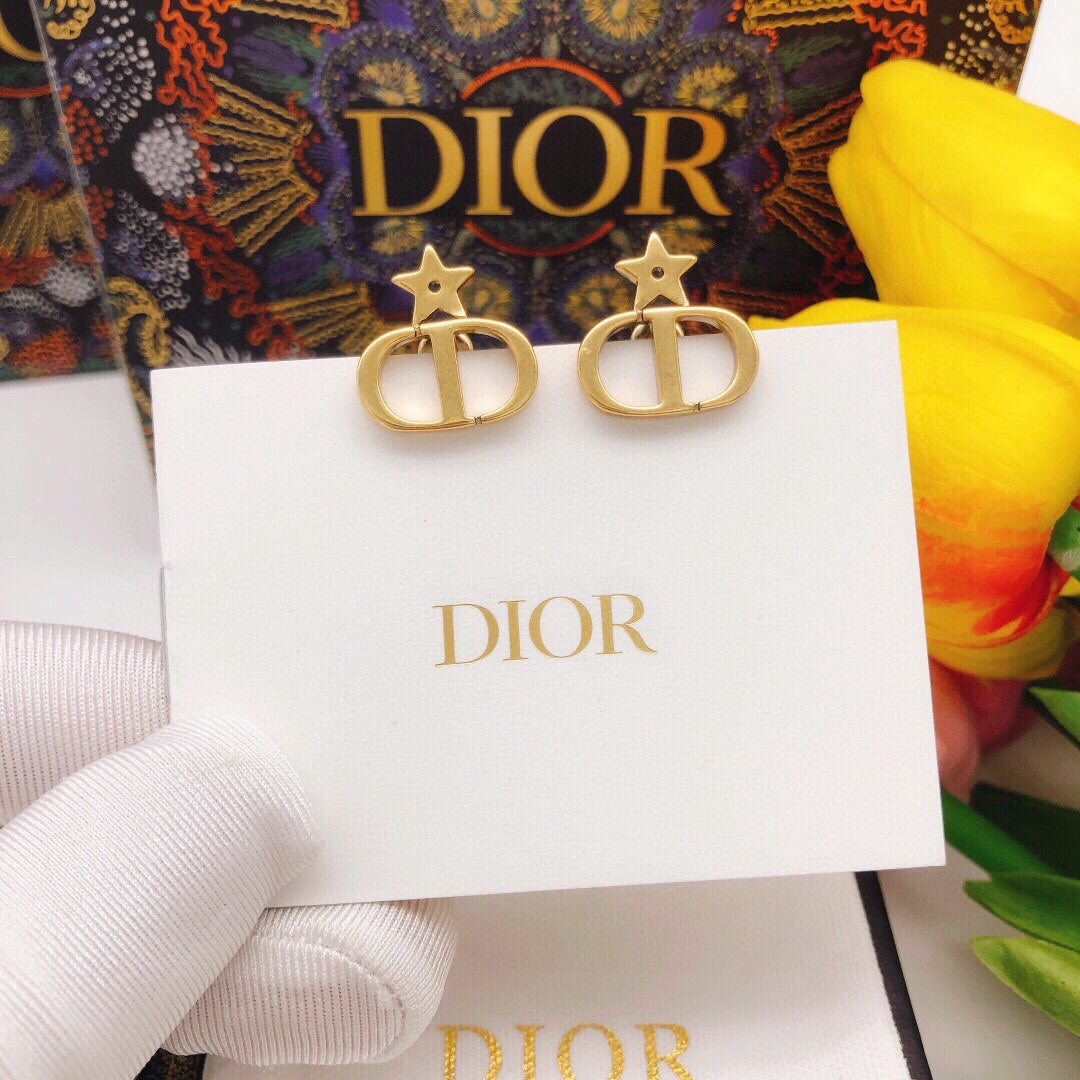 Dior Star-Top Open CD Earrings - product image 2