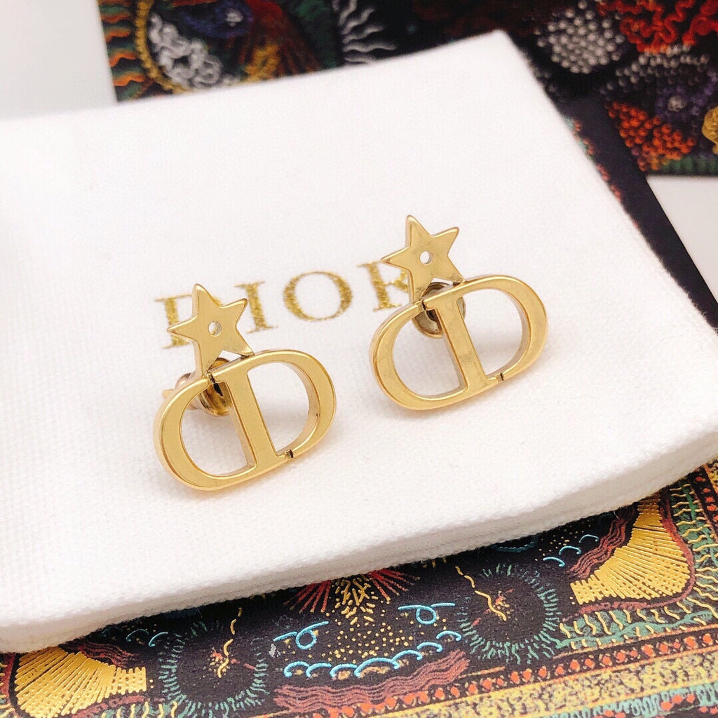 Dior Star-Top Open CD Earrings - product image 3
