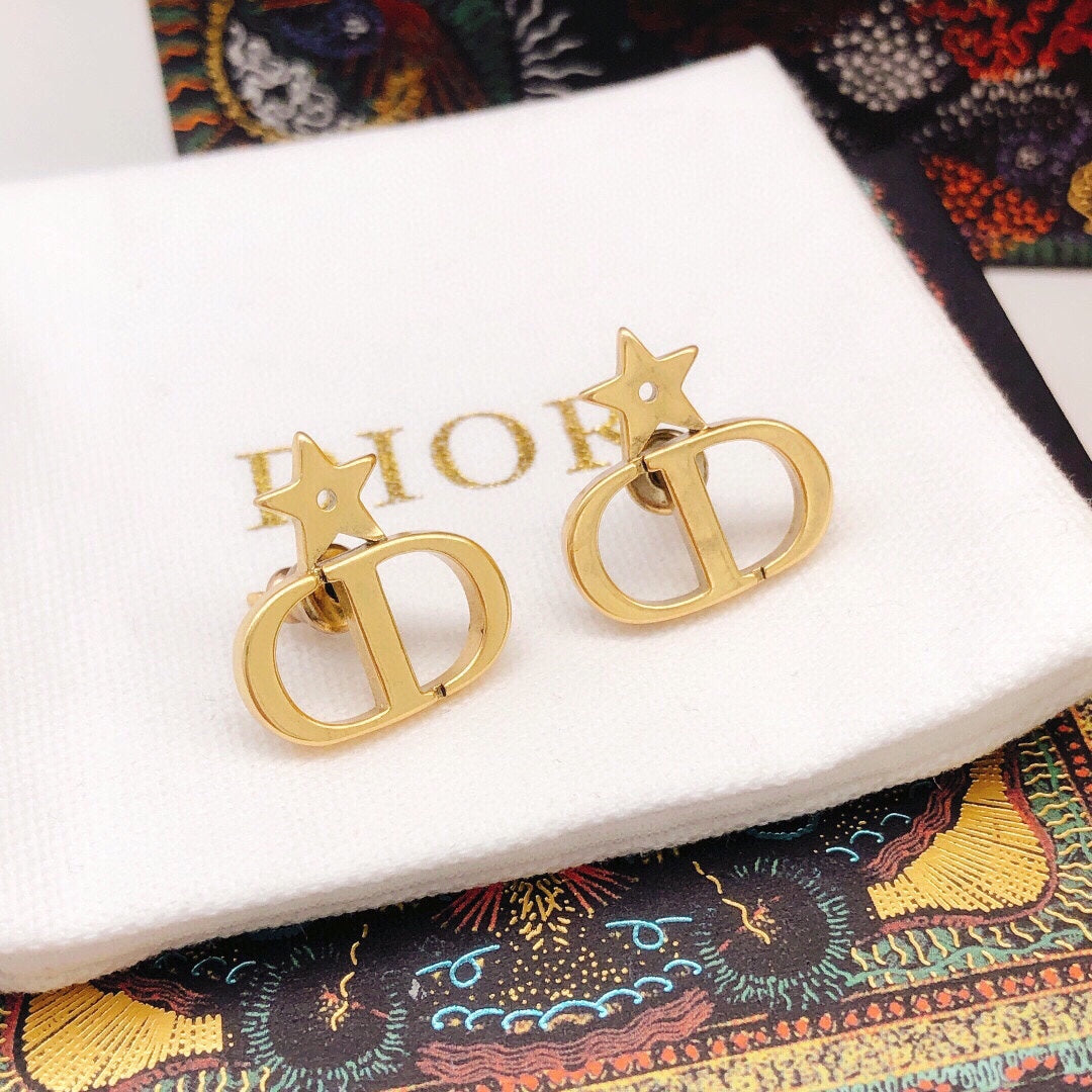 Dior Star-Top Open CD Earrings - product image 3