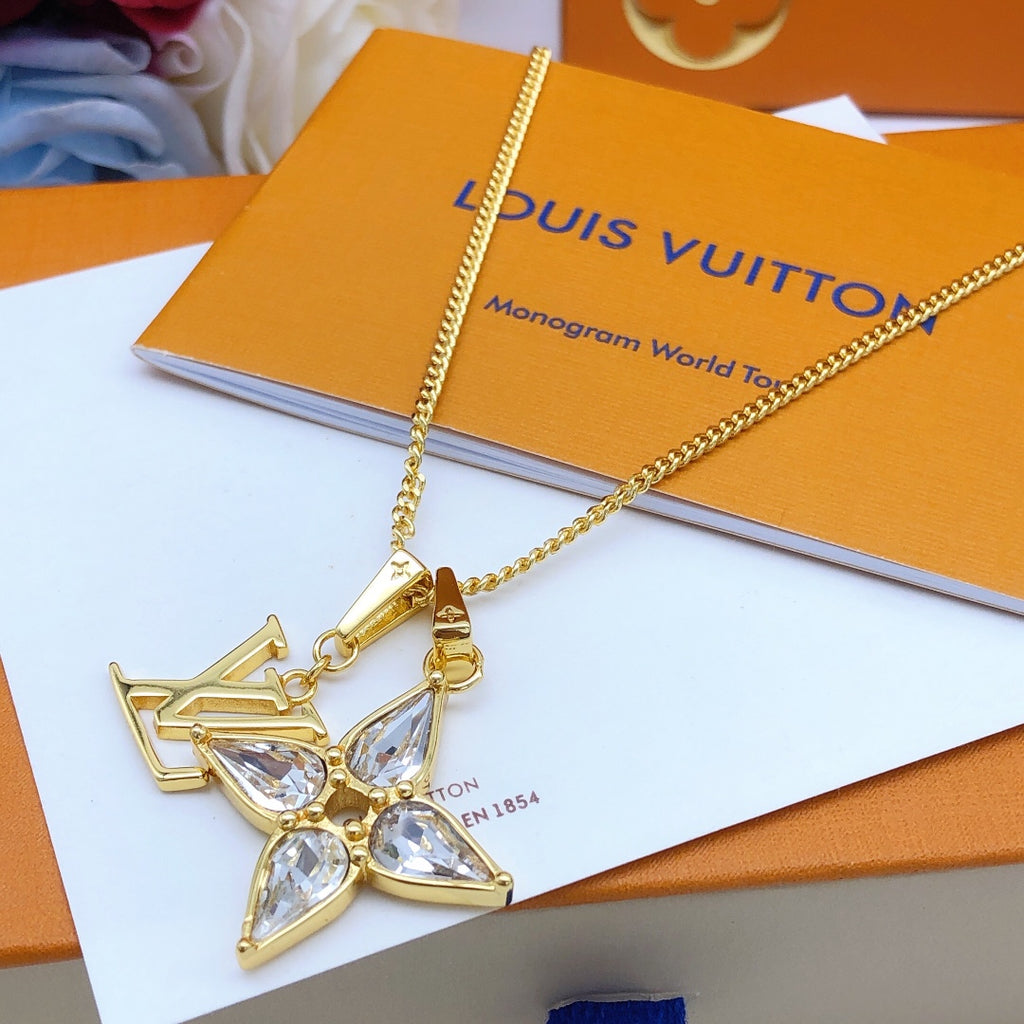 Louis Vuitton Monogram Marquise Crystal Accent Necklace - album image 4