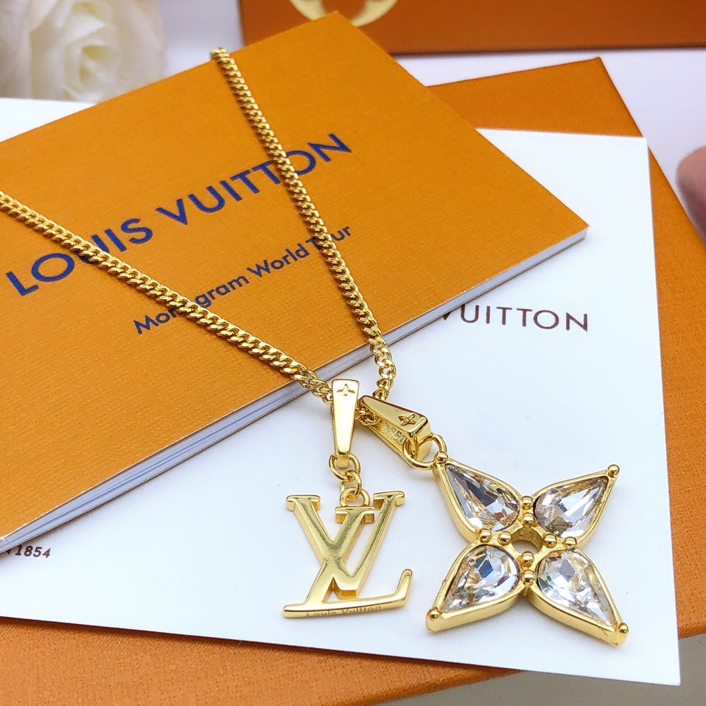 Louis Vuitton Monogram Marquise Crystal Accent Necklace - album image 5