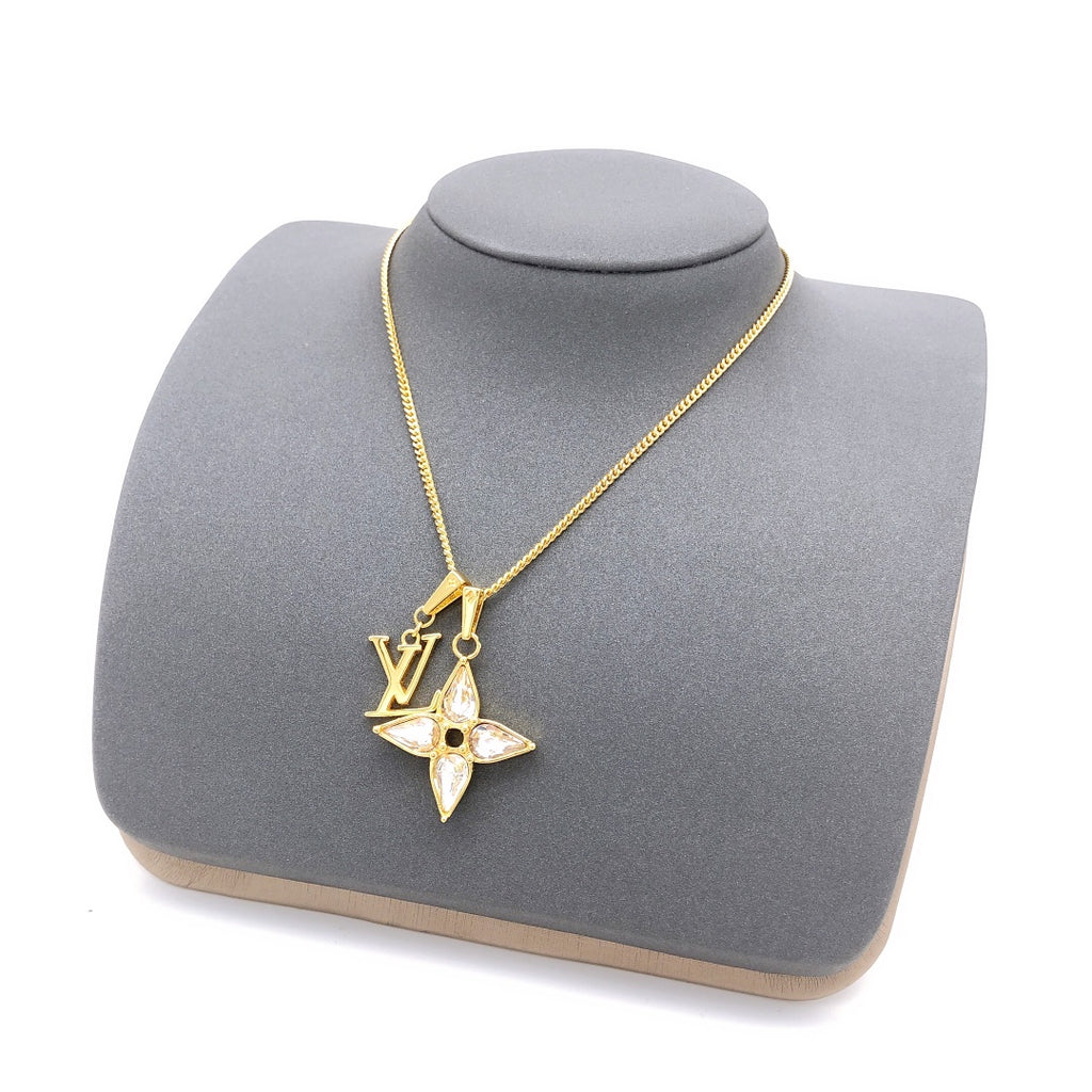 Louis Vuitton Monogram Marquise Crystal Accent Necklace - album image 6