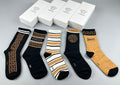 Versace mixed baroque stripes crew socks - view 1