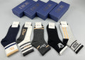 Dior mixed graphic cuffs crew socks - view 1