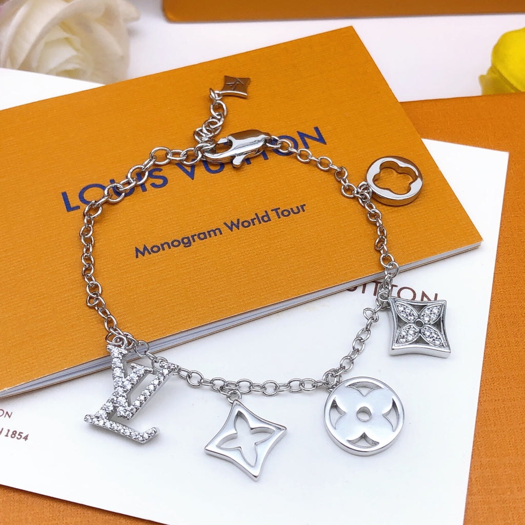 Louis Vuitton Silver-Tone Monogram Openwork Bracelet - album image 3