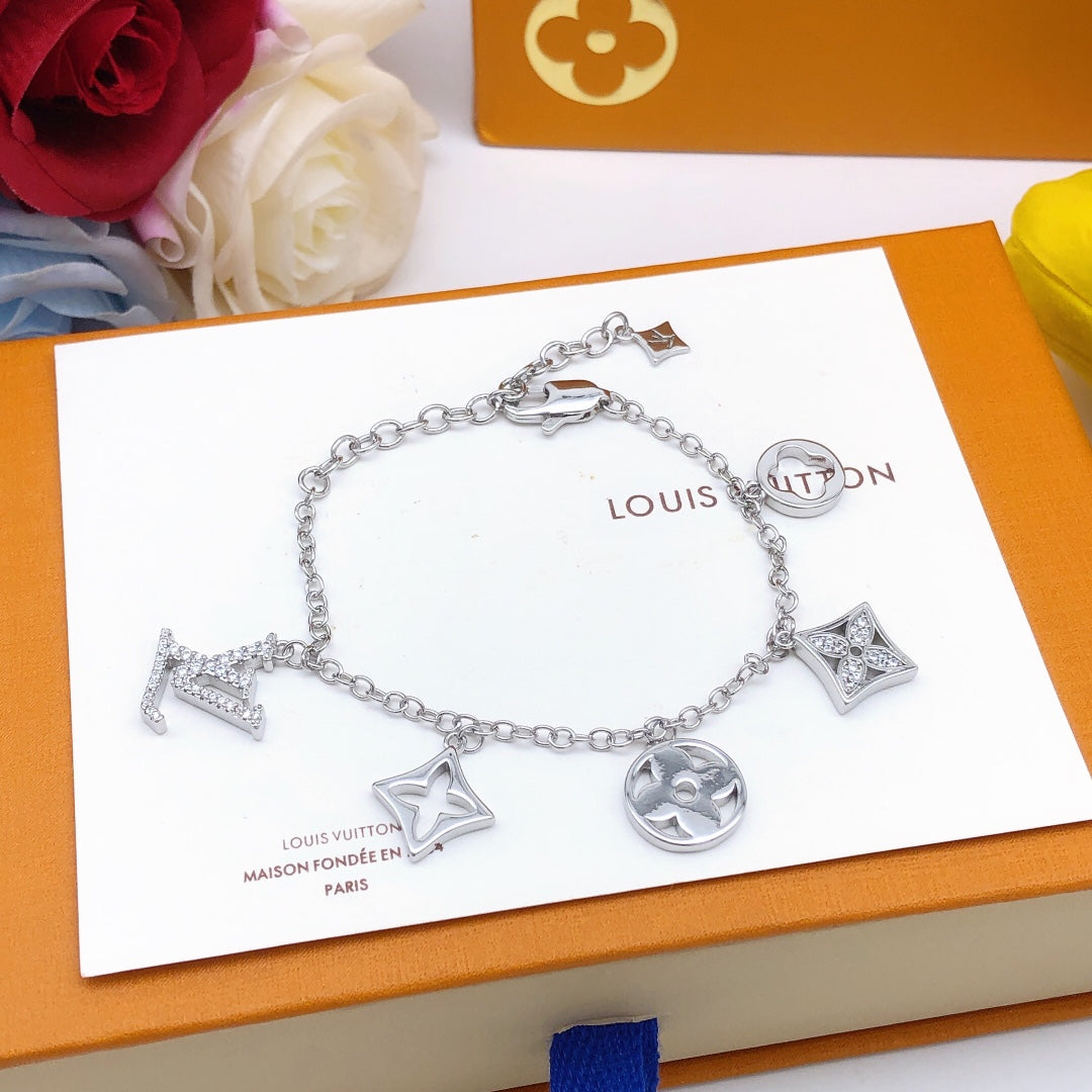 Louis Vuitton Silver-Tone Monogram Openwork Bracelet - album image 4