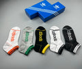 Adidas Wordmark Trim Ankle Socks - Boxed Set of 5 Pairs - image 1