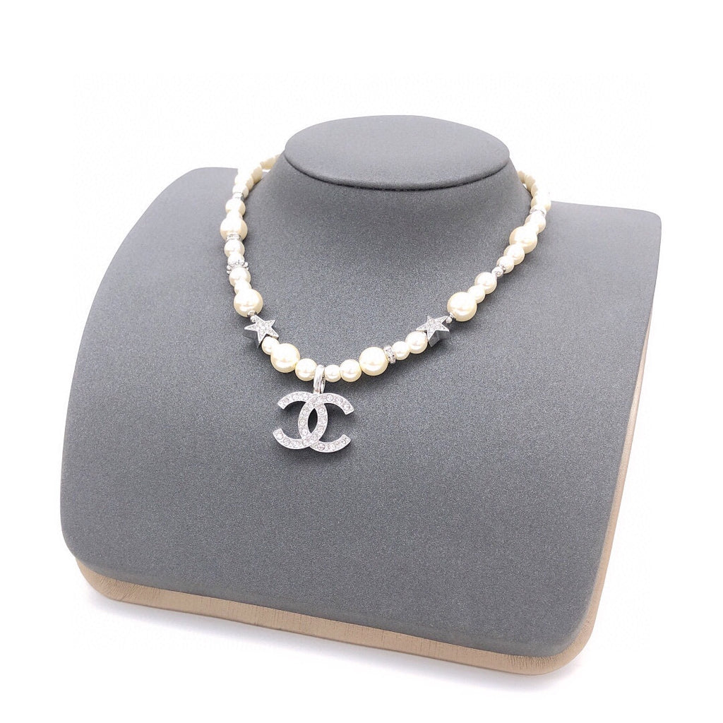 Chanel Silver-Tone Star Necklace - album image 6