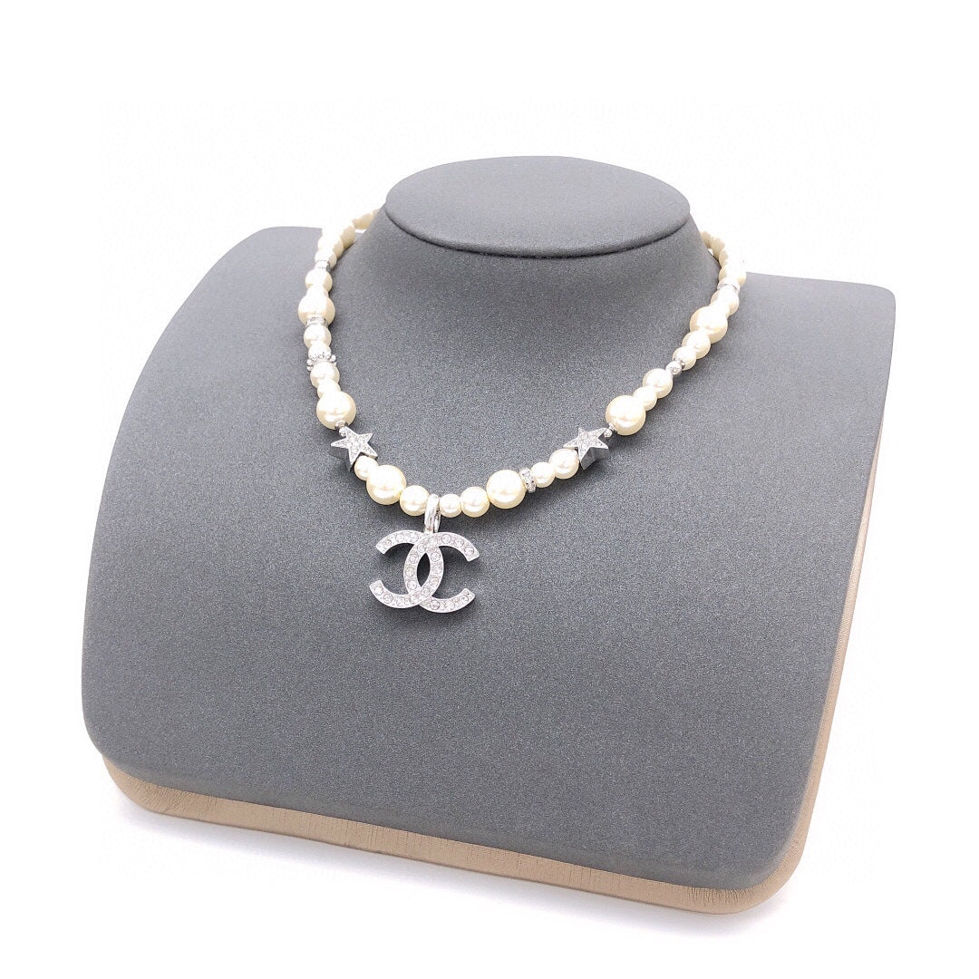 Chanel Silver-Tone Star Necklace - album image 6