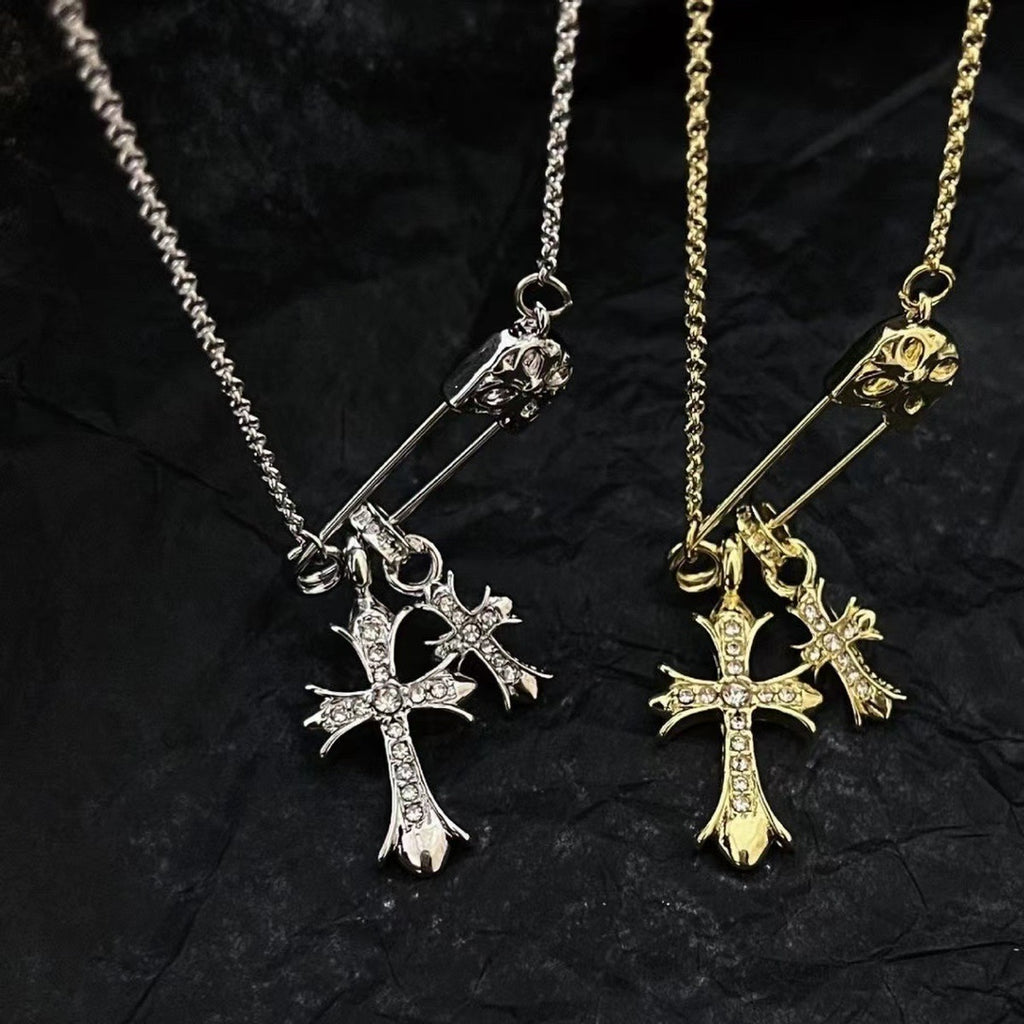 Chrome Hearts Pin and Double Cross Necklace - album image 1