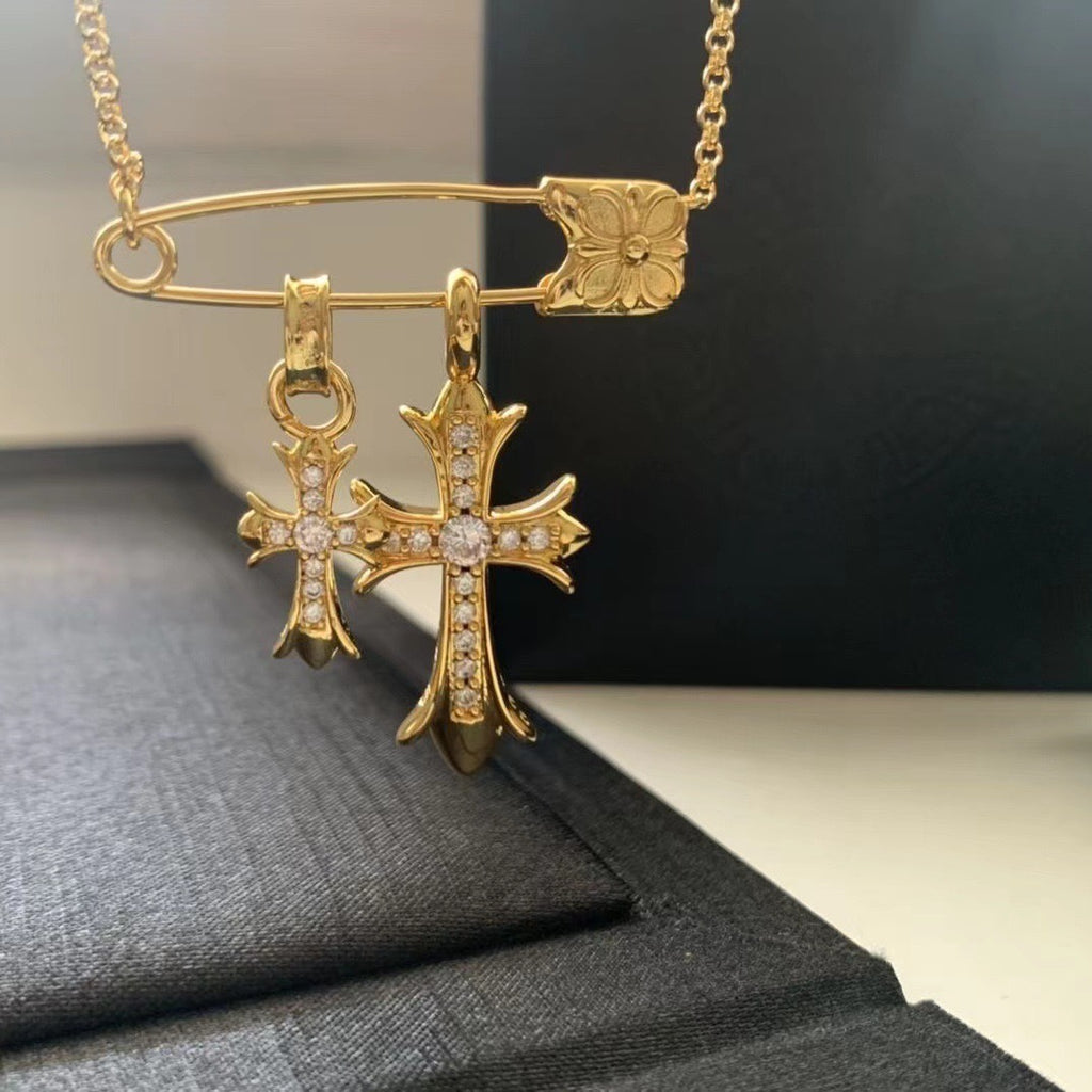 Chrome Hearts Pin and Double Cross Necklace - album image 6