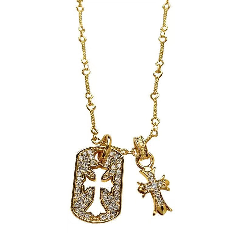 Chrome Hearts Cross Tag Charm Necklace - album image 5