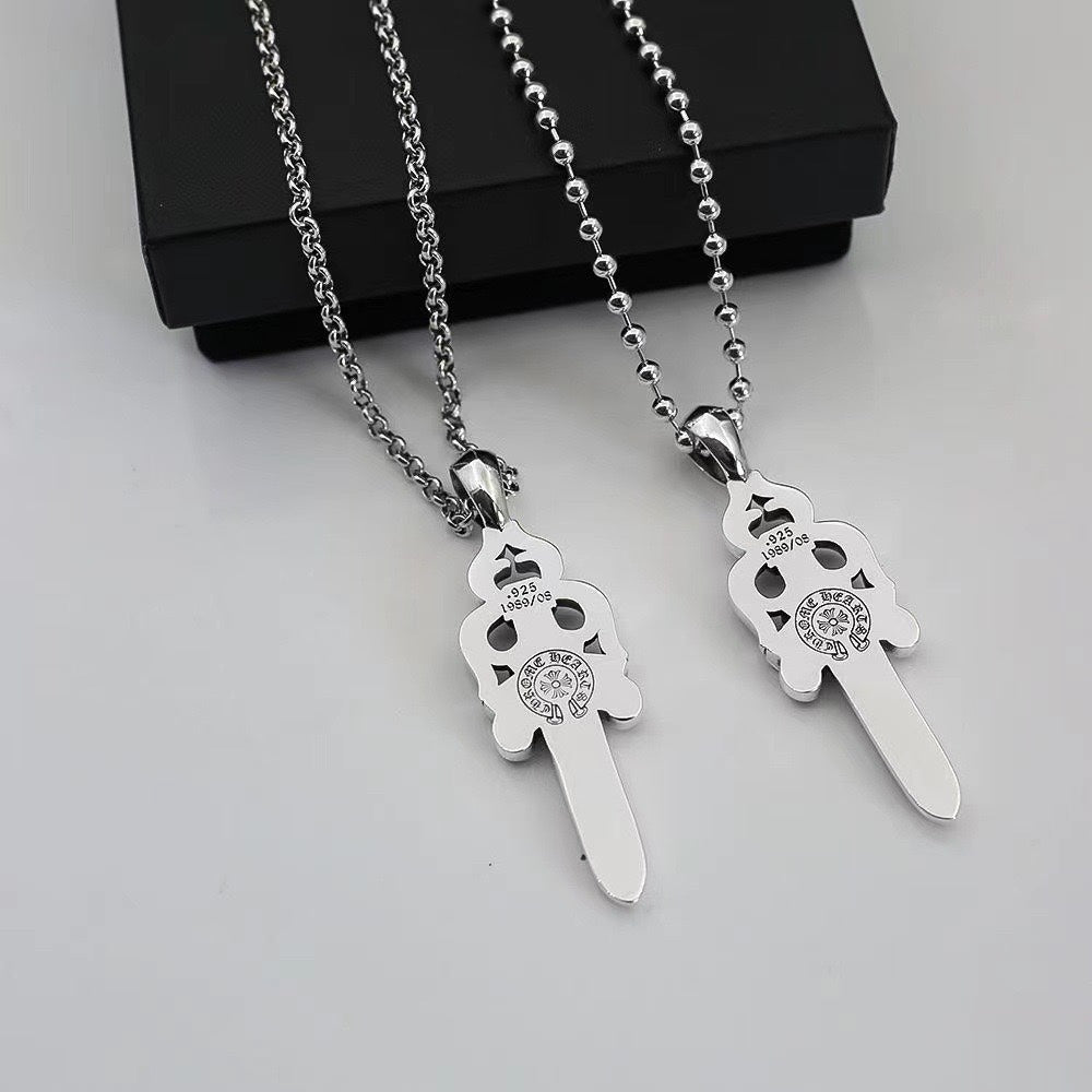 Chrome Hearts Carved Sword Pendant Necklace - album image 2