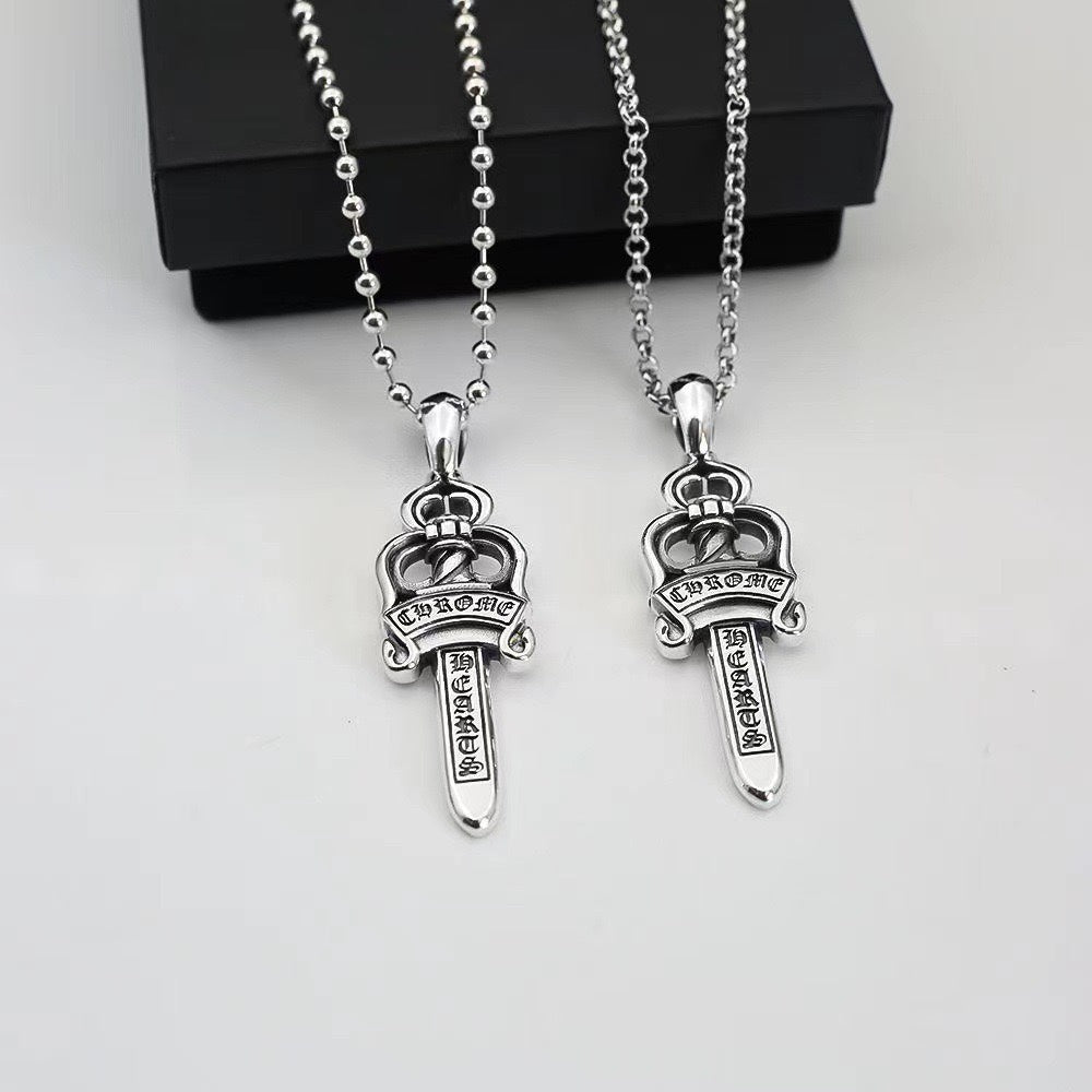 Chrome Hearts Carved Sword Pendant Necklace - album image 5
