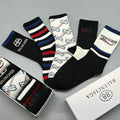 Balenciaga mixed stripe bb crew socks - view 1