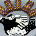 Louis Vuitton monochrome lv pattern crew socks - view 1