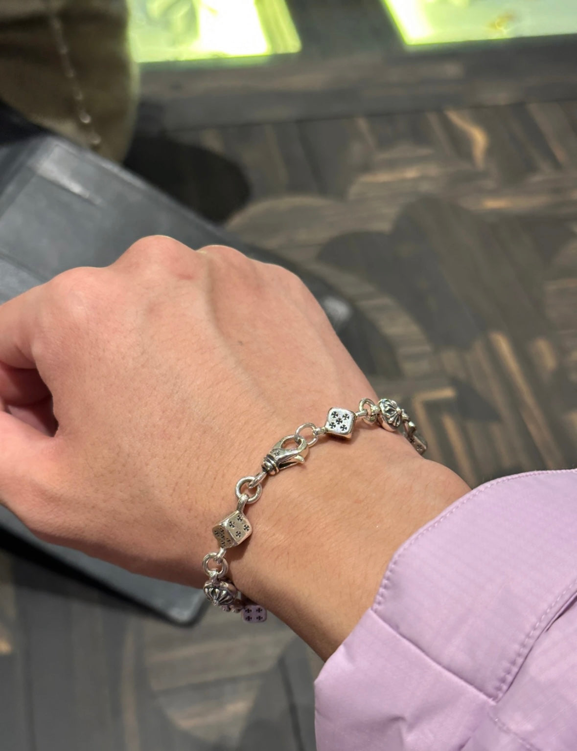 Chrome Hearts Dice and Cross Station Bracelet - album image 6