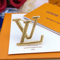 Louis Vuitton Gold-Tone LV Brooch - album image 1