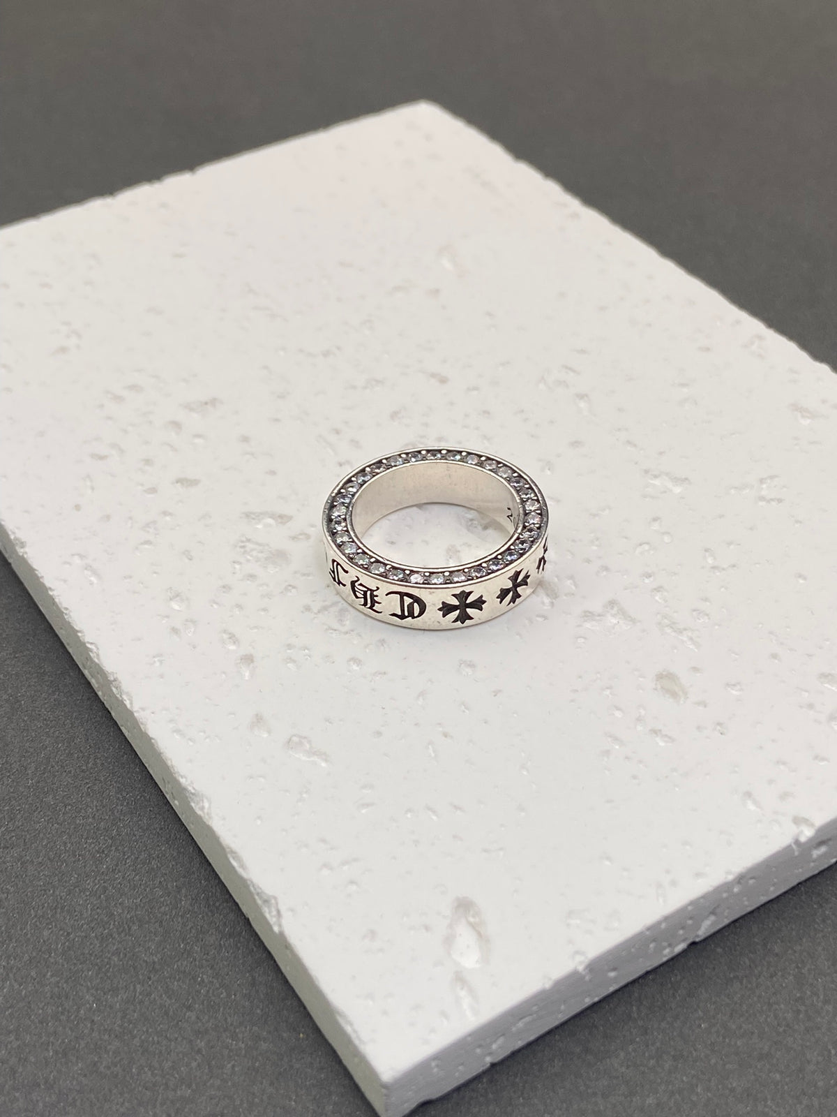 Chrome Hearts Petite Cross Accent Band Ring - album image 2