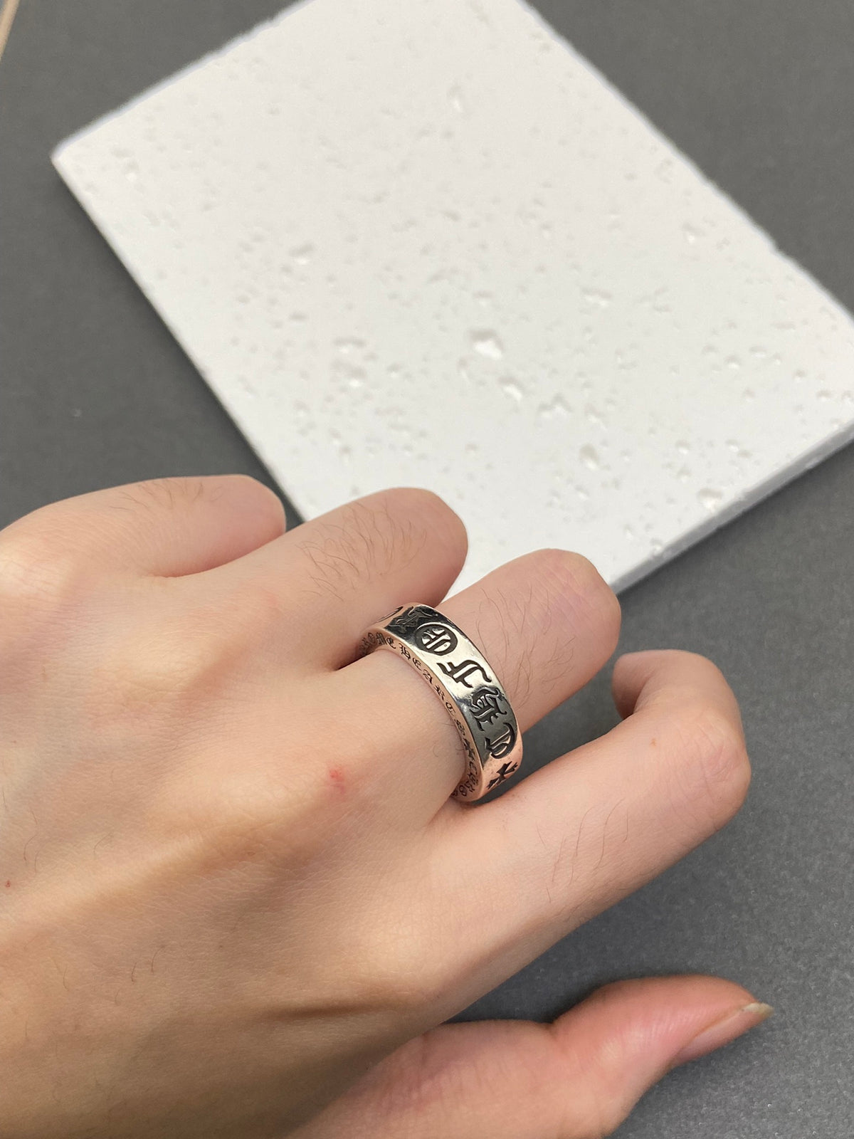 Chrome Hearts Petite Cross Accent Band Ring - album image 3