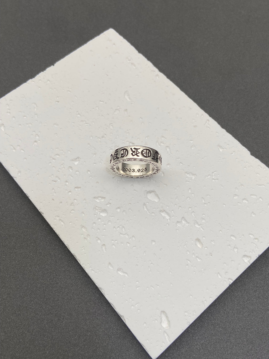 Chrome Hearts Petite Cross Accent Band Ring - album image 1