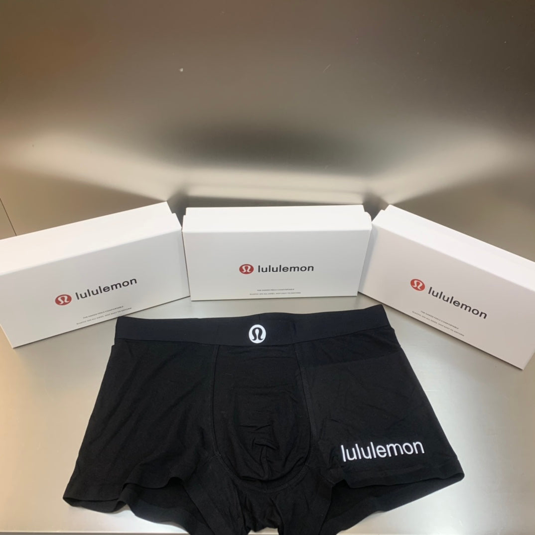 Lululemon black side letter boxer briefs - view 1