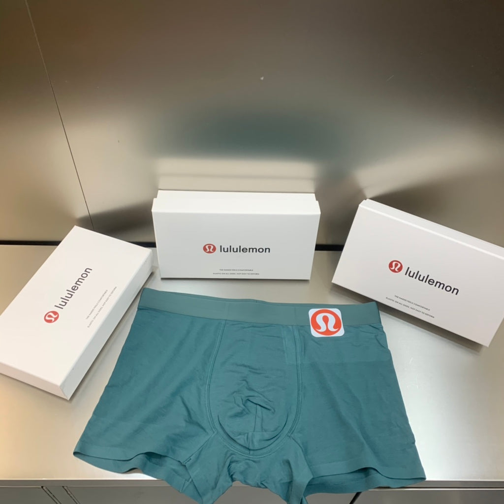 Lululemon slate red side emblem boxer briefs - view 3